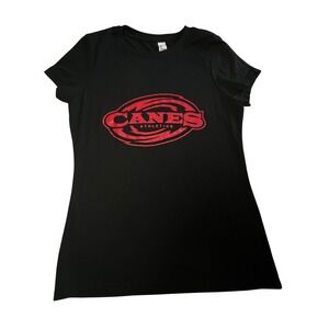 Carolina Hurricanes Canes Athletics Graphic‎ Tee T-Shirt S Black Hockey Sports